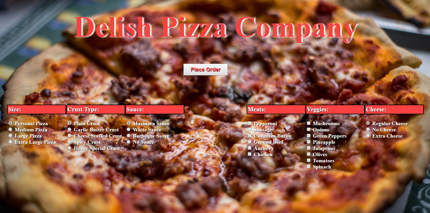 Delish Pizza
