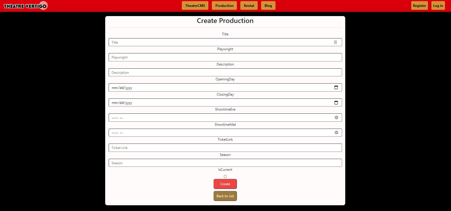theater website